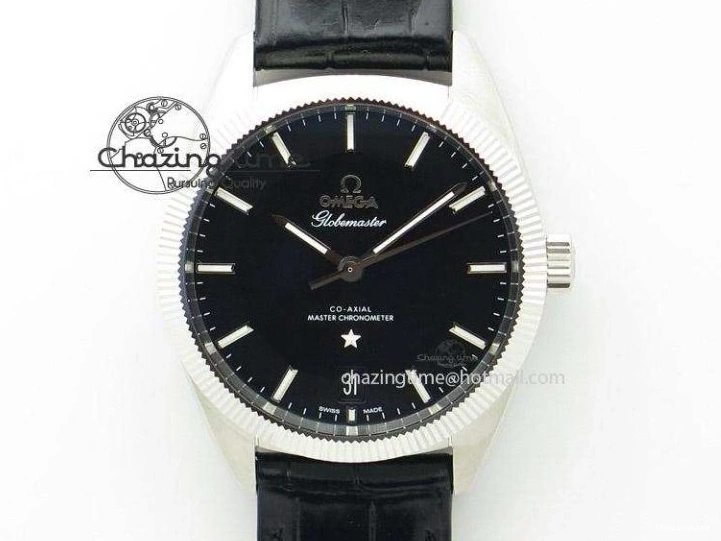 0501 WeatherProof De Ville Power Reserve YG MKF 1:1 Best Edition Black Dial on Black Leather Strap A 7758